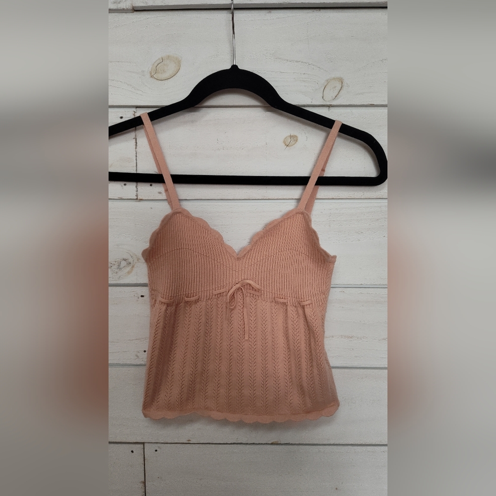 Wilfred Elegant Peach Knit Camisole Soloist Top